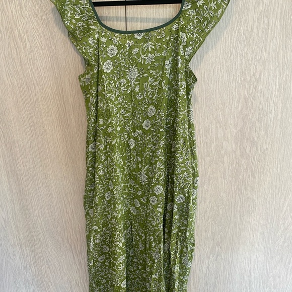 Tuckernuck Olive Green Floral Maxi Dress - Picture 2 of 5